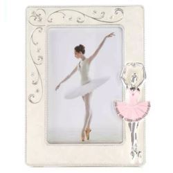 Ramka dziecięca z masy perłowej - Baletnica różowa