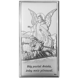 Obrazek srebrny Anioł na kładce DS44/3