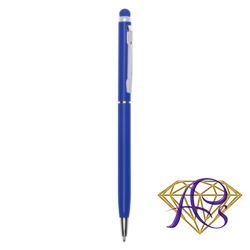 Długopis, touch pen niebieski V1660-11