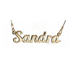 Naszyjnik srebrny pozłocony Sandra