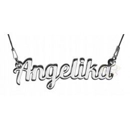 Naszyjnik srebrny rodowany Angelika