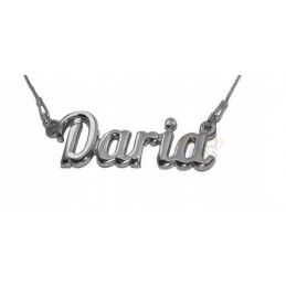 Naszyjnik srebrny rodowany Daria
