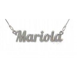 Naszyjnik srebrny rodowany Mariola