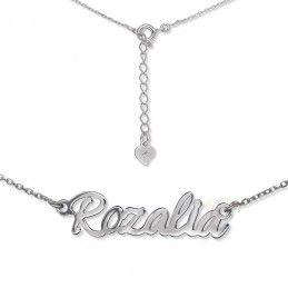 Naszyjnik srebrny imię Rozalia ROZALIA/CEL/R