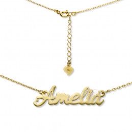 Naszyjnik srebrny złocony imię Amelia AMELIA/CEL/Z