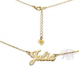 Naszyjnik srebrny złocony imię Julia JULIA/CEL/Z