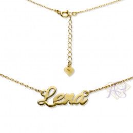 Naszyjnik srebrny złocony imię Lena LENA/CEL/Z