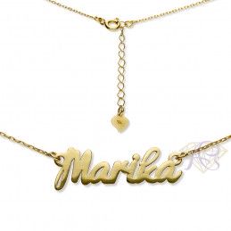 Naszyjnik srebrny złocony imię Marika MARIKA/CEL/Z