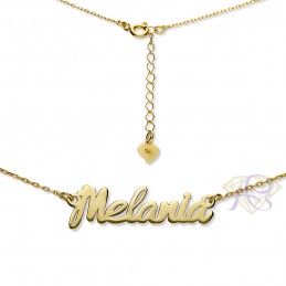 Naszyjnik srebrny złocony imię Melania MELANIA/CEL/Z