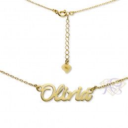 Naszyjnik srebrny złocony imię Olivia OLIVIA/CEL/Z