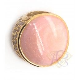 Charms srebrny Ag 925 pozłacany z różową emalią ZC836-GOLD