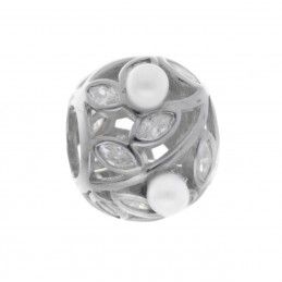 Charms srebrny Ag 925 perła...