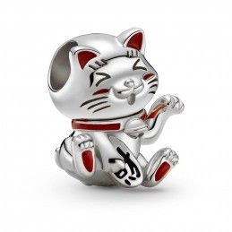 Charms srebrny Ag 925 rodowany kot szczęścia IM0350123CH