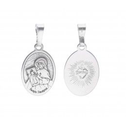 Srebrny medalik Rodowany Ag 925 Św. Faustyna MDC019R