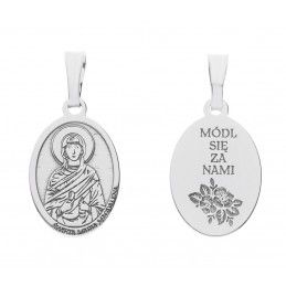 Srebrny medalik Ag 925 Rodowany Św. Maria Magdalena MDC018R
