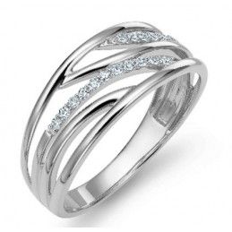 Srebrny pierścionek Ag 925 Ażurowy z cyrkoniami IM1550423RR