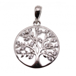 Srebrny wisior Ag 925 Drzewko szczęścia z cyrkoniami IM3270124PR
